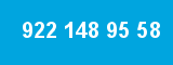 922 148 95 58 922 148 95 58
